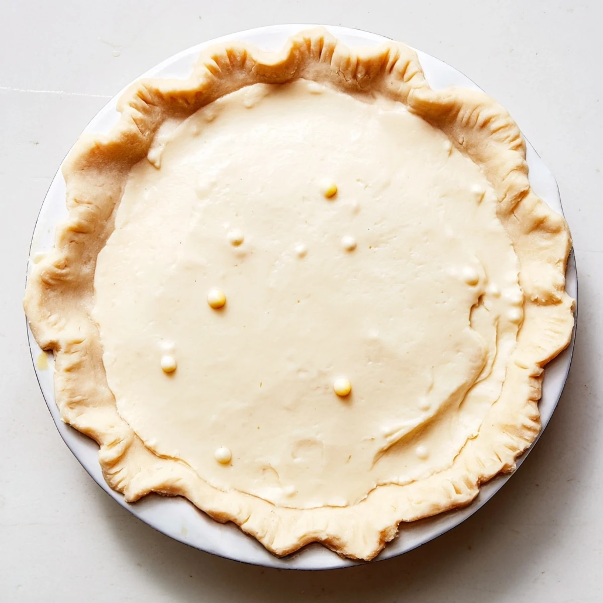 A slice of chilled Water Pie, offering a light, refreshing taste and comforting texture.