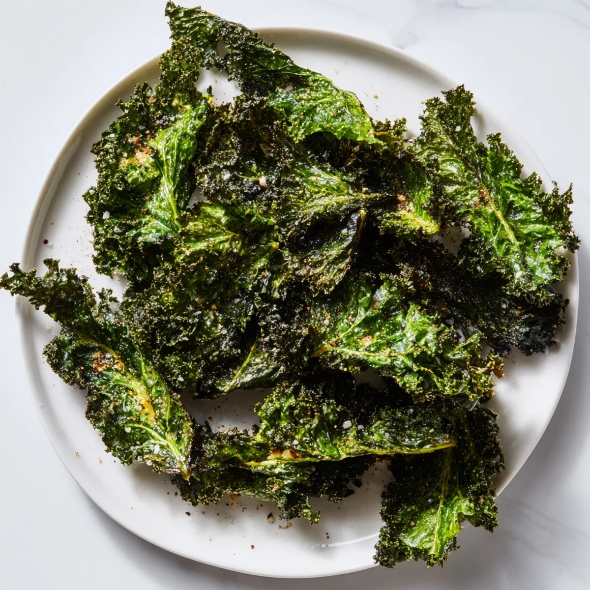 Baked Kale Chips Snack