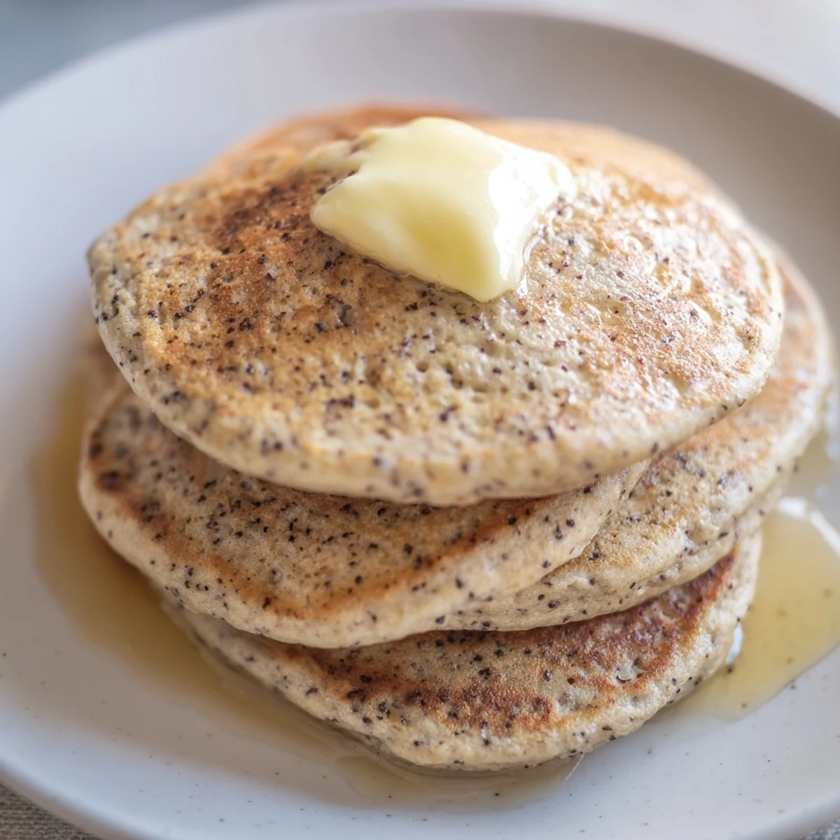 Golden-brown Gingerbread Pancakes, ready to stack high for a delicious, warm breakfast delight.