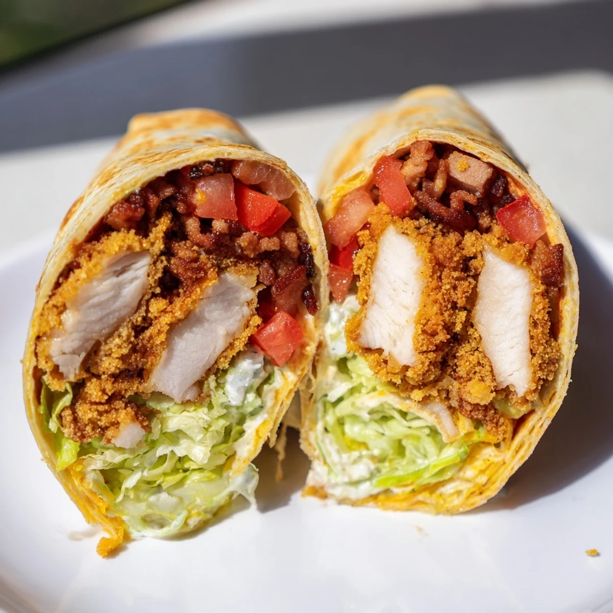 Crispy Chicken Bacon Wrap