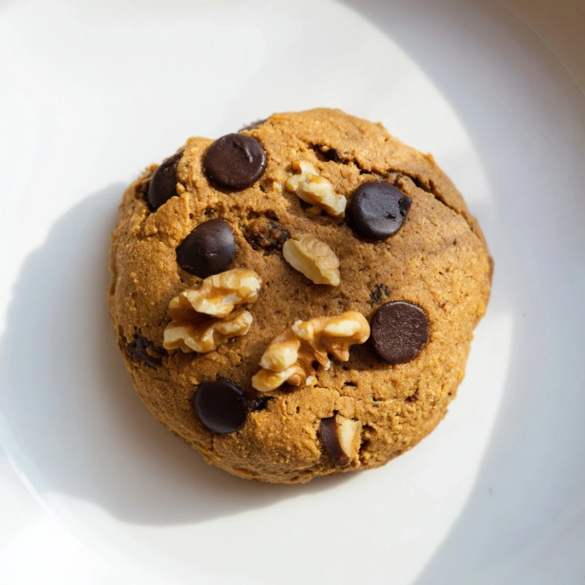 A batch of chewy protein chocolate chip cookies, boasting melty chocolate chips, ready to devour.