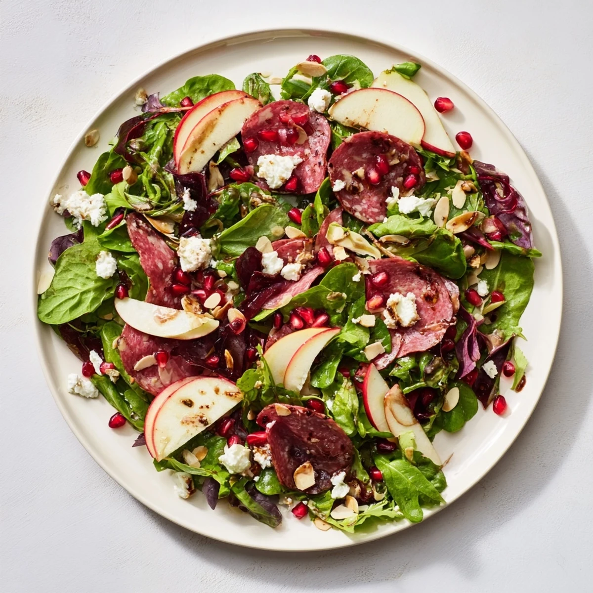 Close-up image shows a refreshing Hot Girl Christmas Salad, ready to serve for the holidays.