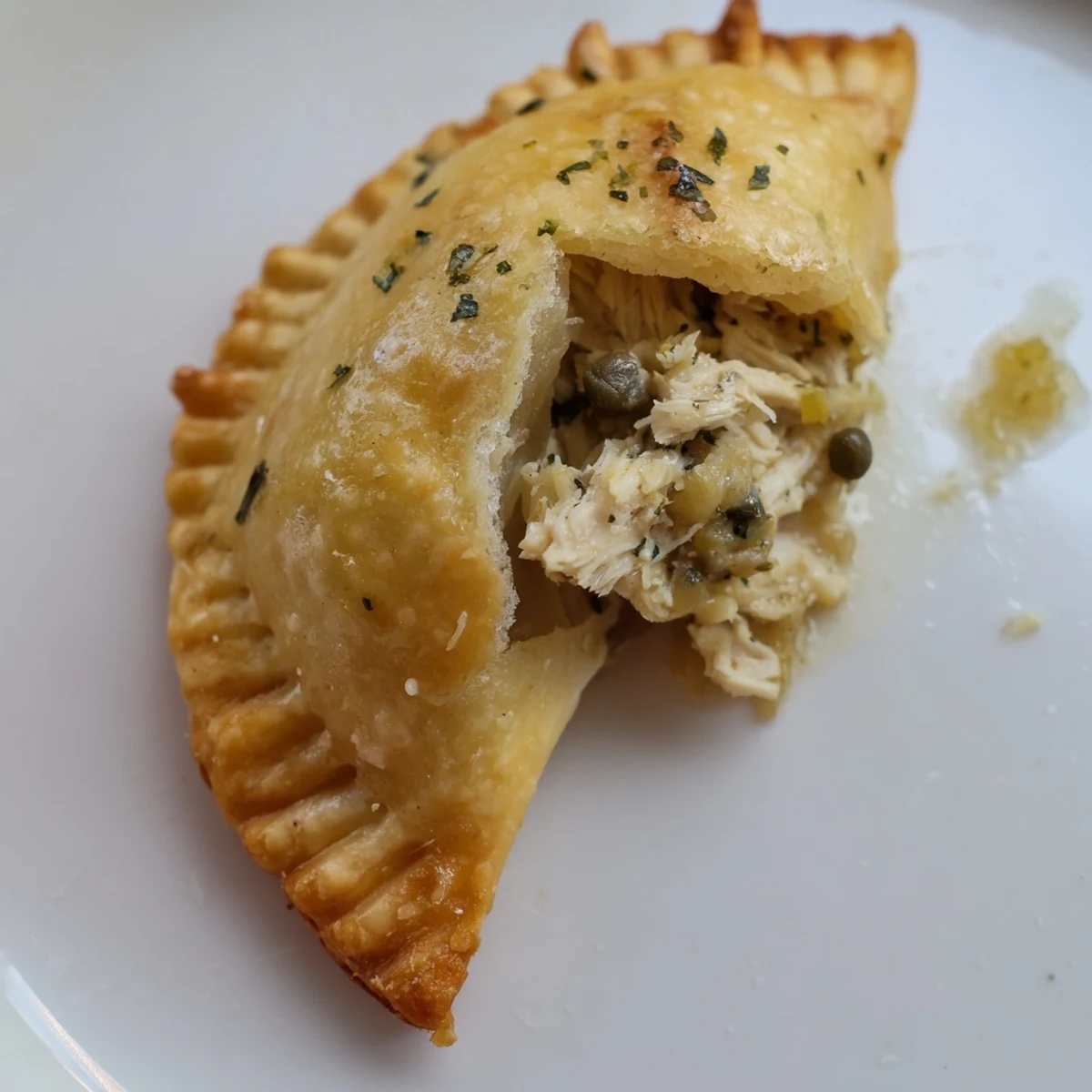 Imagine biting into a warm Chicken Piccata Mini Hand Pie with a burst of lemon and tender chicken inside.