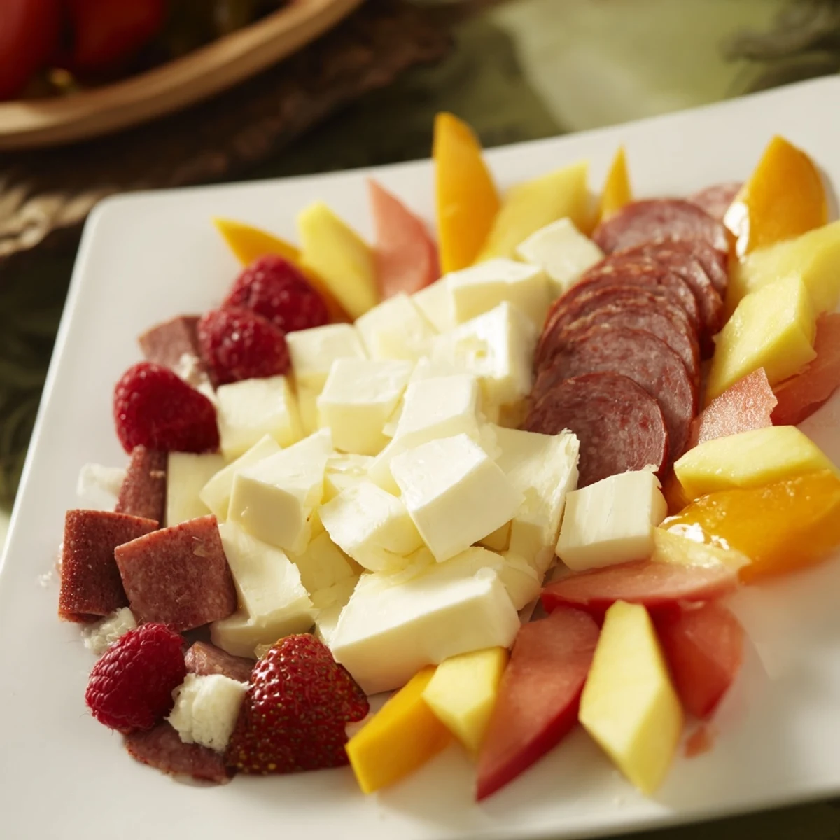 This beautifully arranged Flamingo Paradise Board bursts with flavor and texture, a delicious summer appetizer.