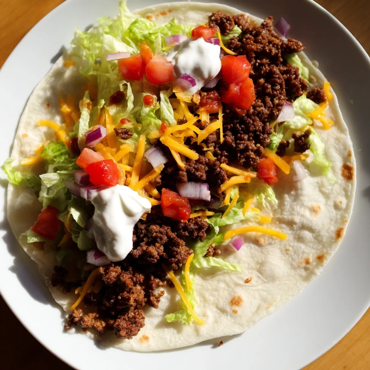 Golden, crispy smash tacos served with fresh toppings, ready to enjoy a Tex-Mex feast.