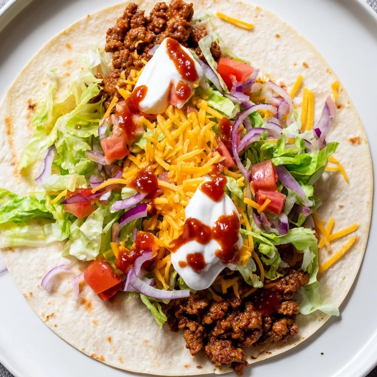 Deliciously browned smash tacos filled with cheese and juicy beef practically melting on the plate.