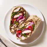 Imagine tender, spiced chicken shawarma nestled in a wrap with red cabbage for Christmas!