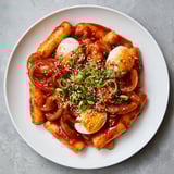 Spicy Korean Tteokbokki Dish