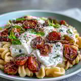 Caprese Pasta Burrata Basil