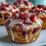 Strawberry Lemon Muffins Glaze