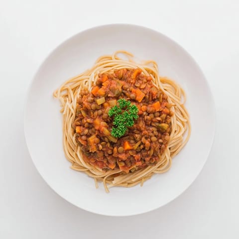 Hearty Lentil Bolognese Flavor