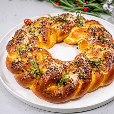 Budget Holiday Pretzel Wreath