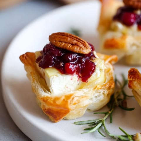 Express Cranberry Sauce Brie Bites