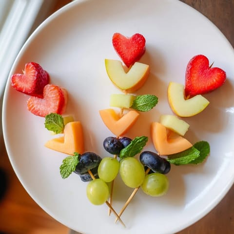 Berry Good Heart Fruit Skewers