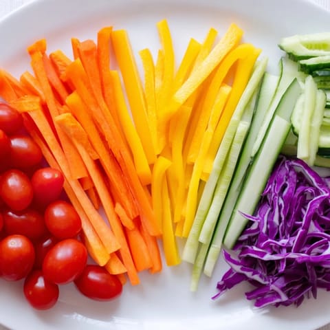 Rainbow Bright Veggie Sticks