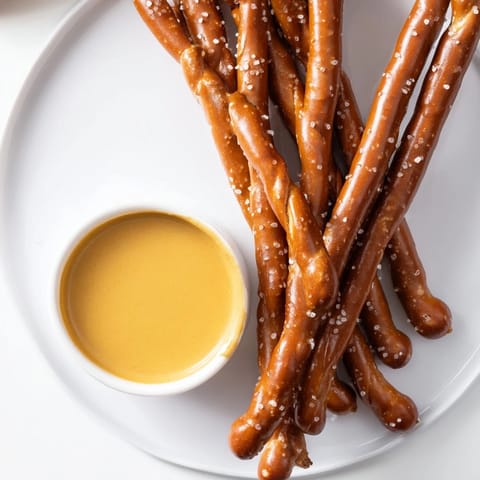 Pretzel Rods Hot Mustard