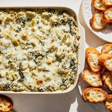 Spinach Artichoke Dip Baguette