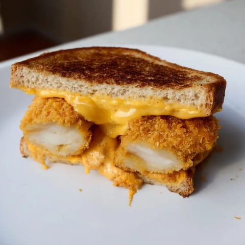 Chicken Nugget Grilled Cheese