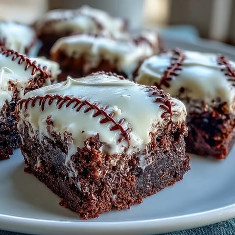 Brownie Bites with White Icing