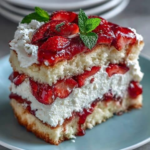 Spring Cakes Strawberries Cream