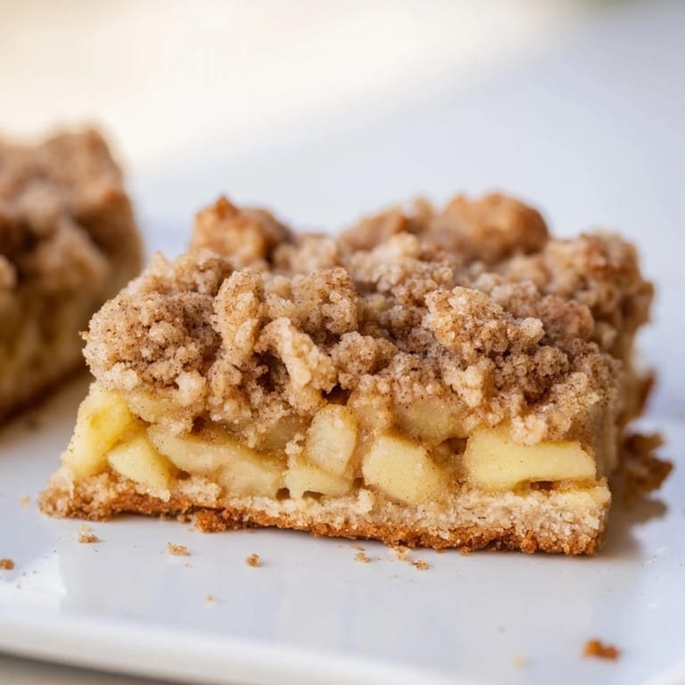Mouthwatering apple filling nestled between buttery crust and crisp crumble topping.