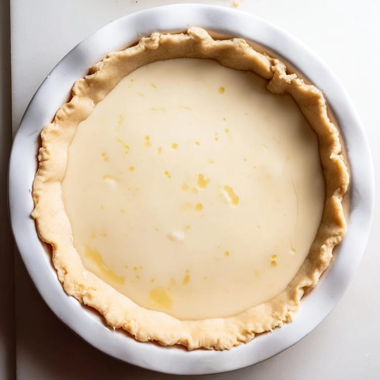 Enjoy a close-up of the easy-to-make classic Water Pie, ideal for a vegetarian treat.