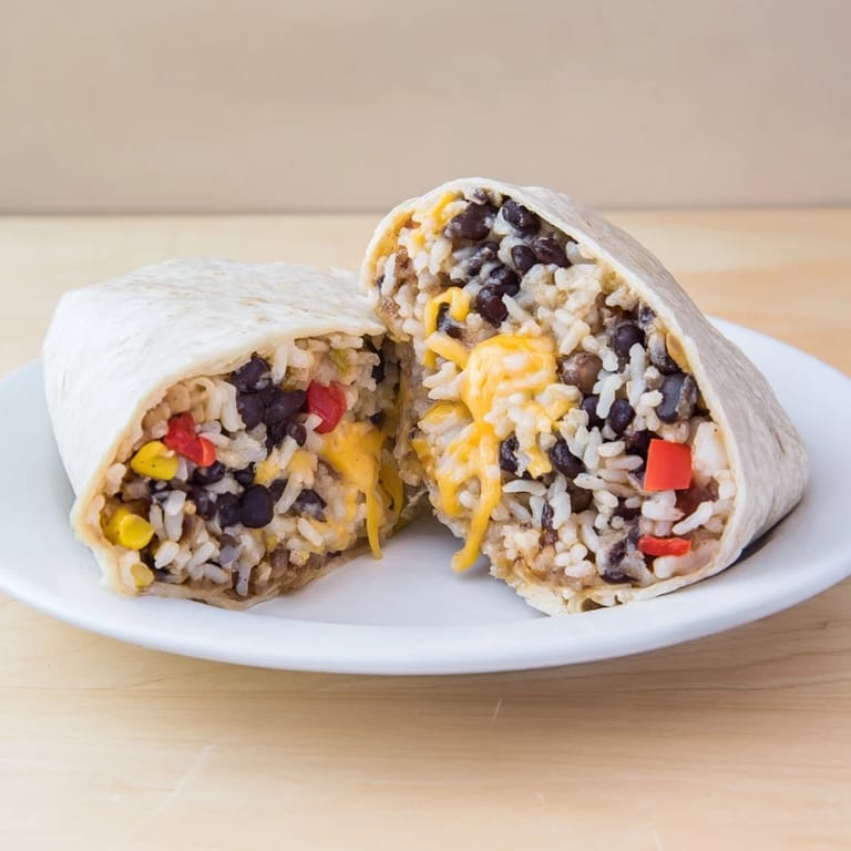 Freshly assembled Freezer-Friendly Burritos, perfect for easy grab-and-go meal prep.