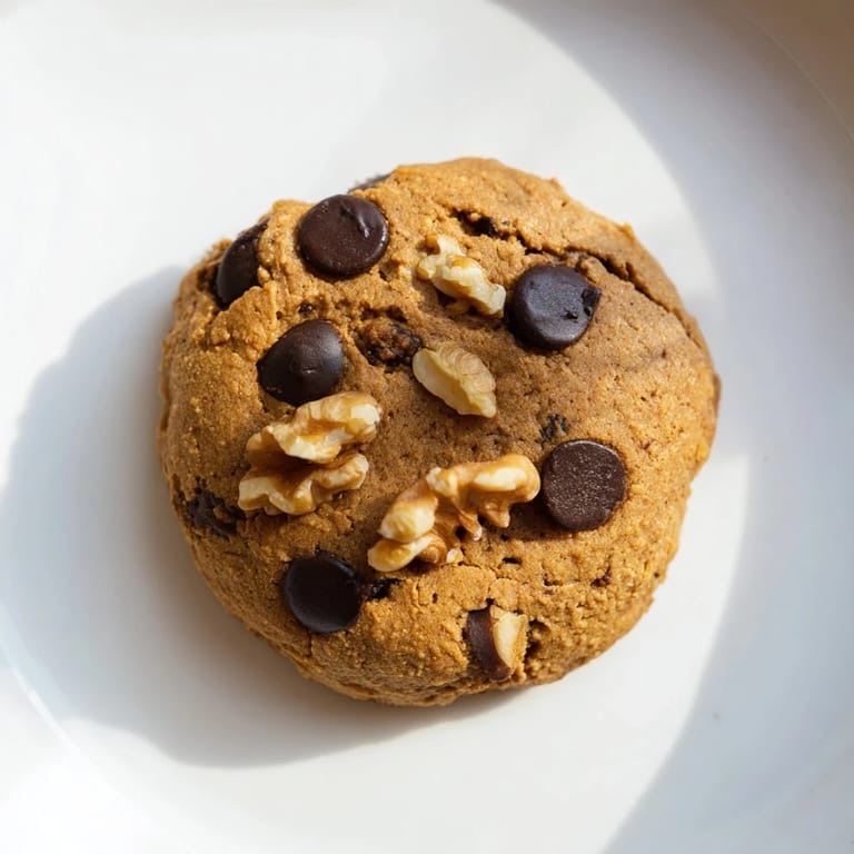 A batch of chewy protein chocolate chip cookies, boasting melty chocolate chips, ready to devour.