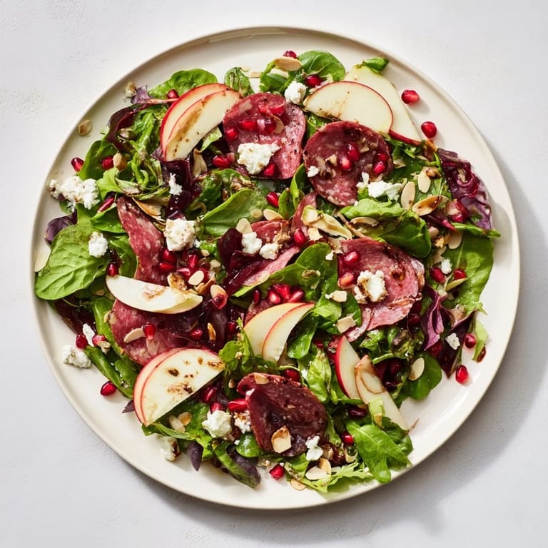 Close-up image shows a refreshing Hot Girl Christmas Salad, ready to serve for the holidays.