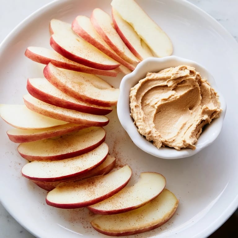 Enjoy the simple pleasure of fresh apple slices with a homemade peanut butter dip.