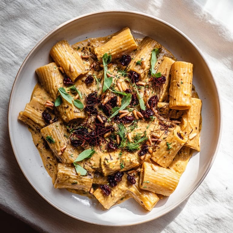 Golden-brown roasted grapes top the Pasta with Roasted Grape and Ricotta for a sweet and savory bite.