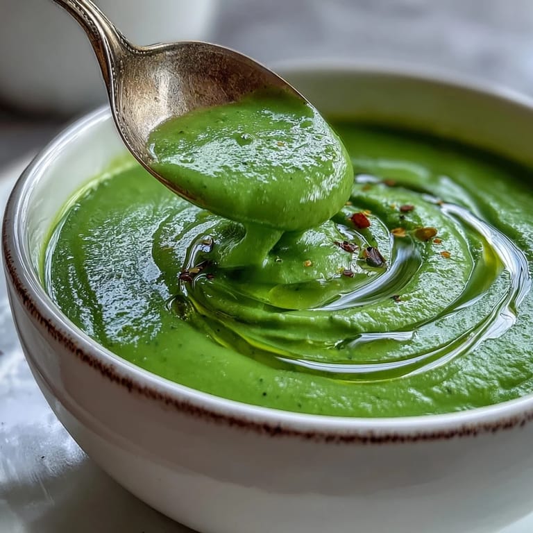 A bowl of hearty Big Green Immunity-Boosting Vegetable Soup with fresh green vegetables.