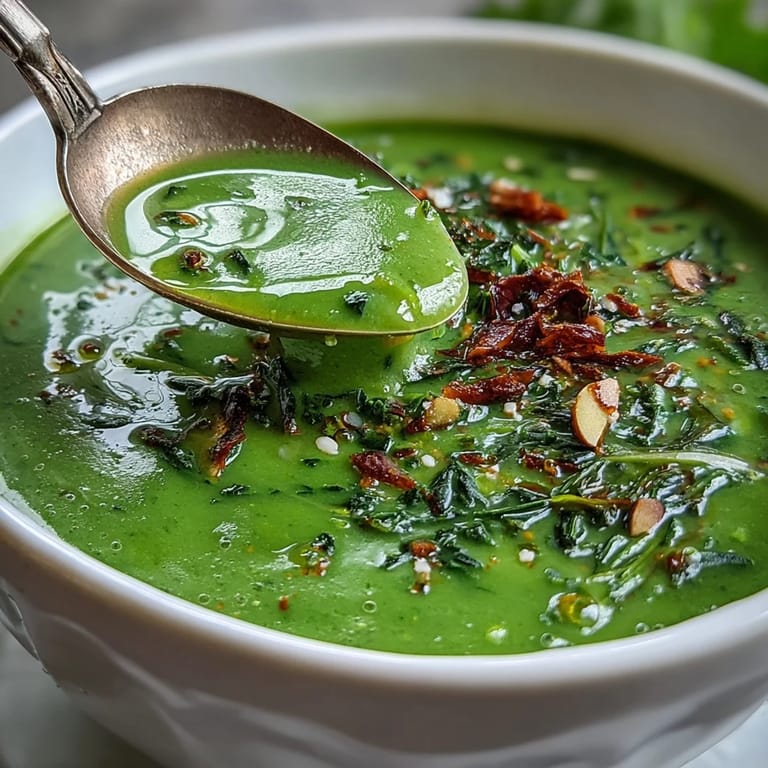 Delicious Big Green Immunity-Boosting Vegetable Soup, a wholesome and nourishing vegan meal.