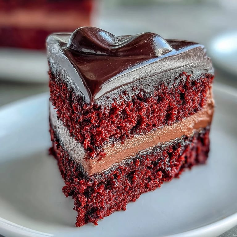 Sliced Red Betty Boop Heart Cake shows moist, vibrant layers and rich frosting, perfect for birthday parties or vintage-themed dessert tables.