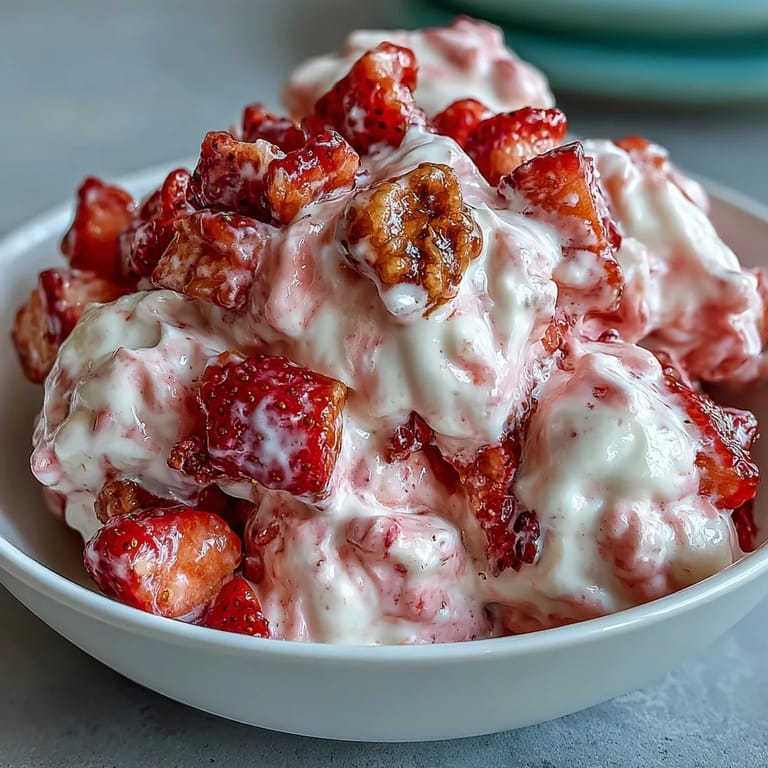 Vivid Strawberry & Banana Yoghurt Clusters on a baking sheet, featuring marbled yogurt, banana chips, and freeze-dried strawberries for a healthy snack.