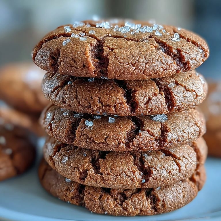Served Hojicha Brown Butter Cookies on a small plate with a warm mug of tea, perfect for afternoon dessert.
