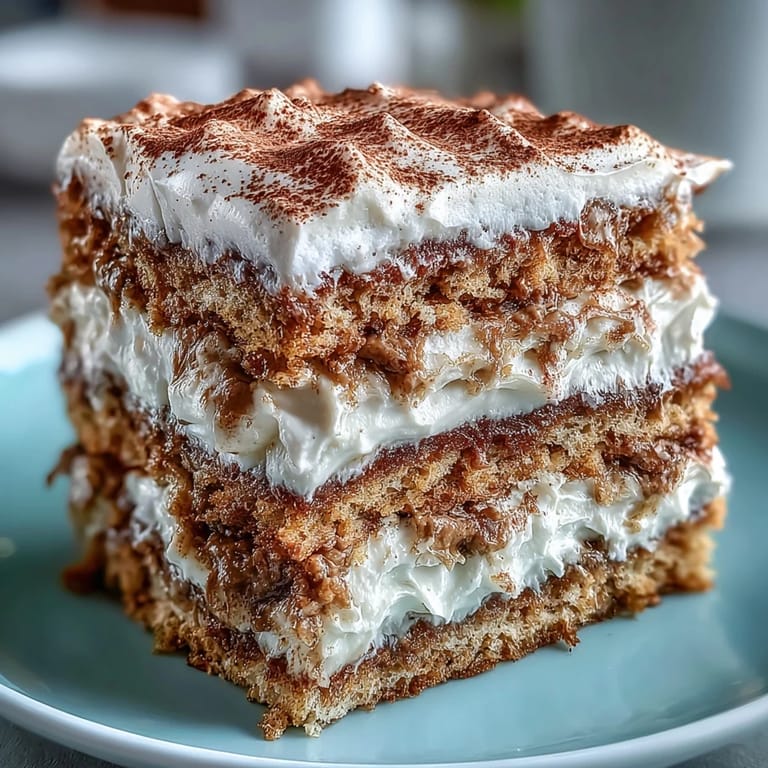 A close-up of Fluffy Hojicha Cake showing a tender crumb and rich, roasted tea powder.
