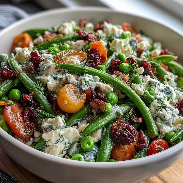 Vibrant platter of crisp radishes, snap peas, and carrots served with a cool, herby yogurt dip for a refreshing spring snack.