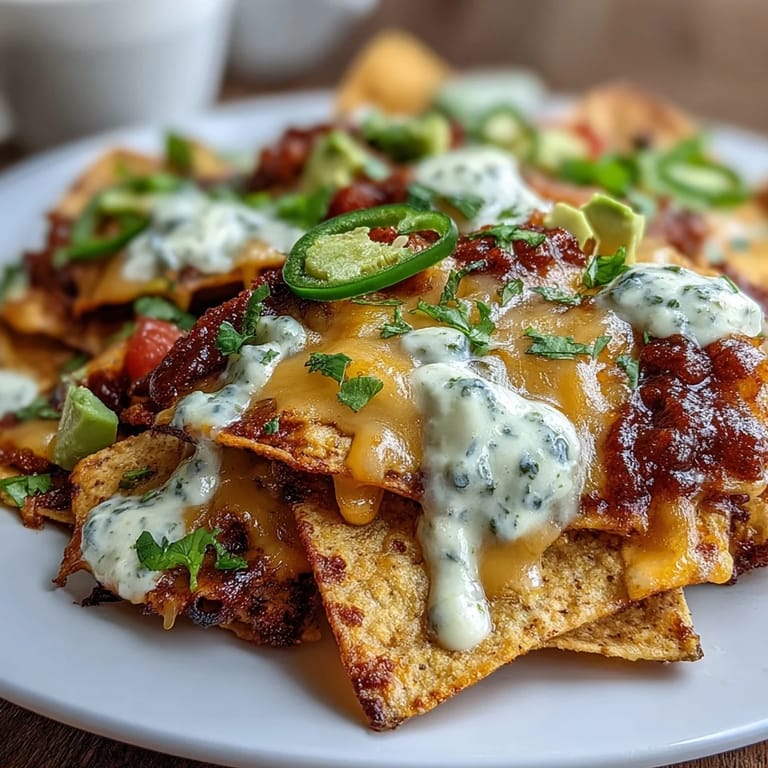 Ultimate Soccer Game Day Nachos with creamy cheese sauce, jalapeños, and fresh cilantro for a bold, shareable snack.