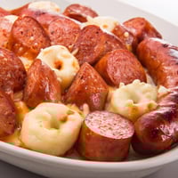 Golden brown Chicken and Sausage Bisquick Balls, perfect for a party, fresh from the oven.